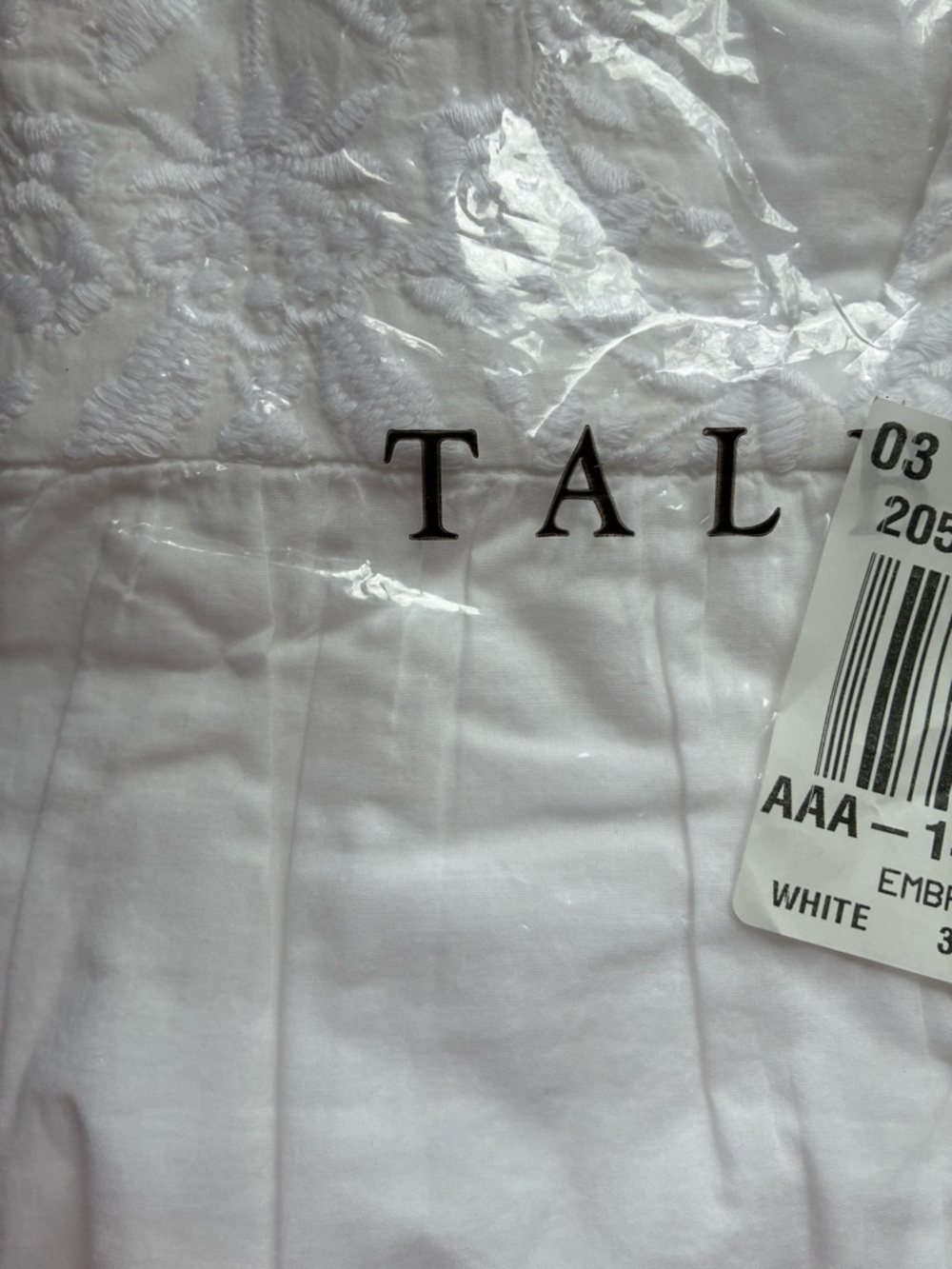 Lot of 2 NWT Talbots Shell Tunics with White Floral Embroidery Red and White 3XP - Picture 13 of 16